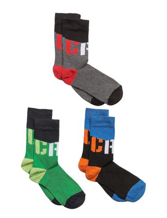 Cr7 Kids Socks 3-Pack Socks & Tights Socks Multi/mønstret CR7