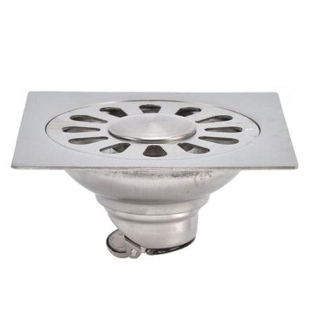 Dusch Golvbrunn Dubbelfunktion Rostfritt Stål Badrum Golvbrunn för Garage Källartoalett