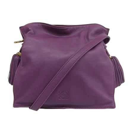Loewe Pre-owned, Shoulder Bags Paars, Dames, Maat:ONE Size