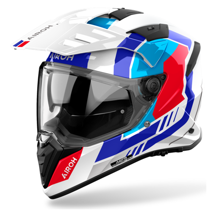 Airoh Bandit Adventure Helmet White Gloss XL