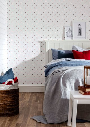 Duro Star 397-02 Tapet Duro 1900 Röd, Färg & tapeter