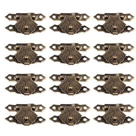 40 sæt vintage dekorations øreringe æskelås vintage trækasse lås smykkeskrin hængsler