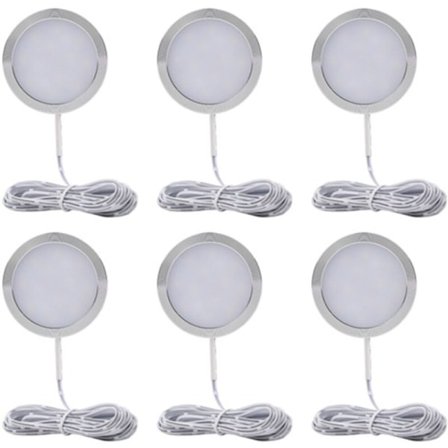 Dimbar LED-belysning under skap, benkeplater, vitrineskap, kjøkkenbelysning - Varmhvitt lys/3000K_MGF