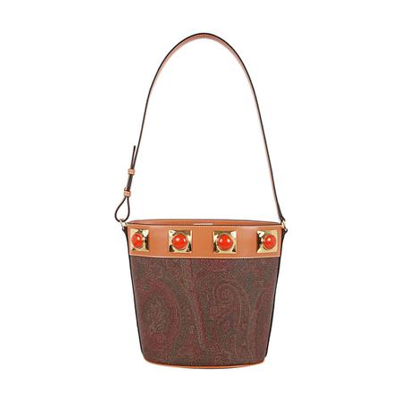 Etro, Bucket Bags Bruin, Dames, Maat:ONE Size