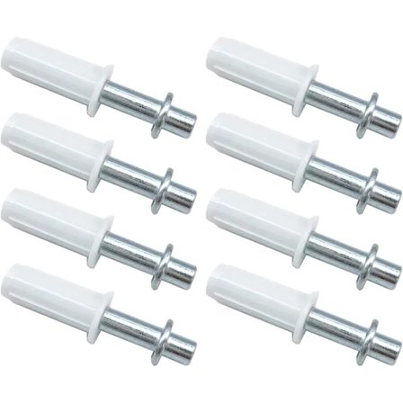 8-delt sæt, kompatibelt med foldedøre, foldedørshardware til skabe, topstift, fjederbelastet