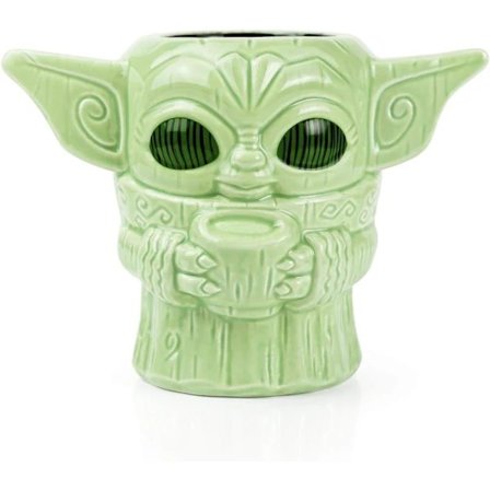 "Baby Yoda" Mugg | Keramisk mugg i Tiki-stil | Rymmer 4,7 dl