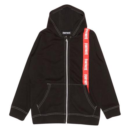 Fortnite Boys Logotyp Hoodie Med Dragkedja 13-14 År Röd/svart
