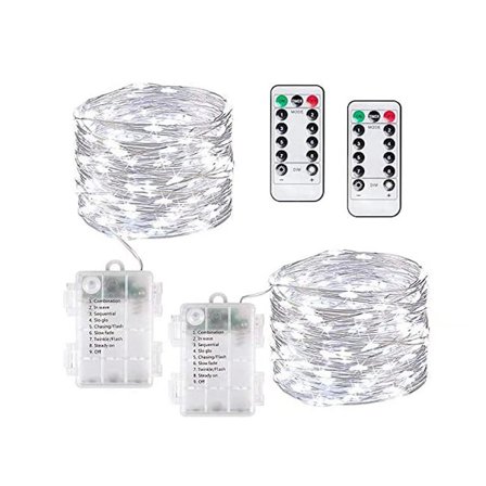 Fe-ljus, 5M-paket 50LED batteridrivna ljusslingor, In