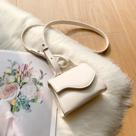 Enkel skulderveske Crossbody-veske HVIT