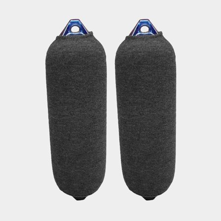 Protezione per parabordi cilindrici Fendequip, 45 x Ø12 cm (Majoni Star 1), antracite, confezione da 2