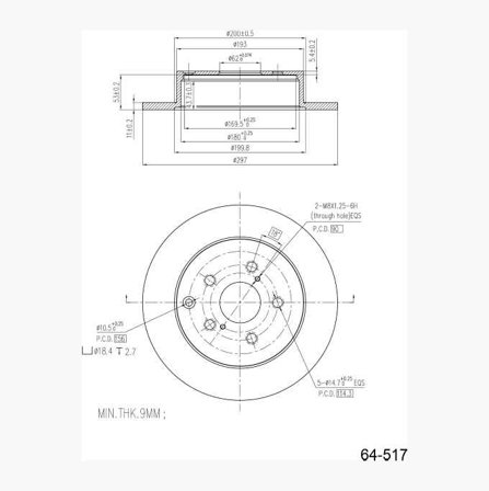 Bromsskiva - Biltema