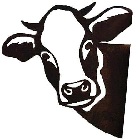 Farmin Lehmä Metalliset Puutarha-Veistokset Koriste Metalli Lehmä Pihakoriste