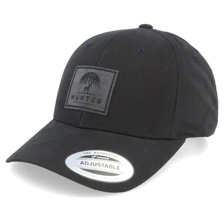 Hunter - Noir adjustable Casquette - Wildlife Logo Patch Waxed Black Adjustable @ Hatstore