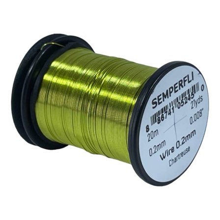 Semperfli Wire 0.2mm - Chartreuse