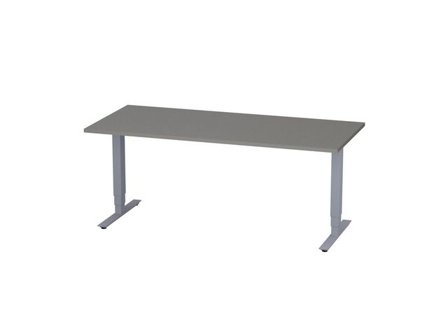deNord Design Bord höj/sänk Pro 1800x800 grå/silver - Lyreco - Kontorsmöbler och inredning - Bord och hurtsar - Skrivbord - Höj/sänkbar