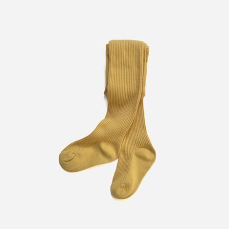 Barnstrumpbyxor Stickade strumpbyxor i bomull GUL L