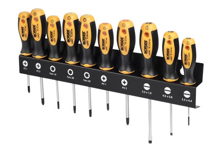 Ironside 100681 Skrutrekkersett 10 deler, 2,5-25 mm, Håndverktøy