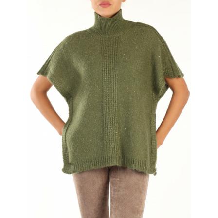 Manila Grace Turtlenecks Grøn, Dame Rullekraver