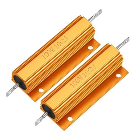 Aluminiumshusmotstand 100W 10 Ohm 2 STK 2 STK