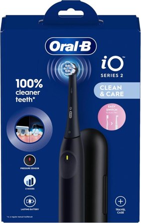 Oralb Power Spazzolino Elettrico Io2 Series Night Black + Travel