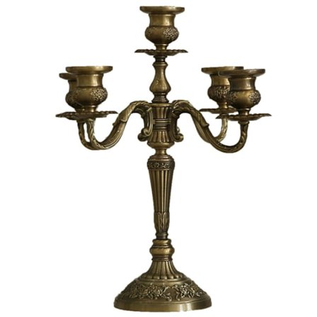 Metall Lysestage, 5 Arme Bryllup Lysestage Til Boligindretning_yux