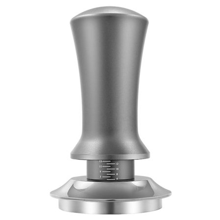 Espresso Tamper med vægt, fjederbelastet, automatisk rebound, flad bund, aftagelig 51/53/58mm Kaffe Po