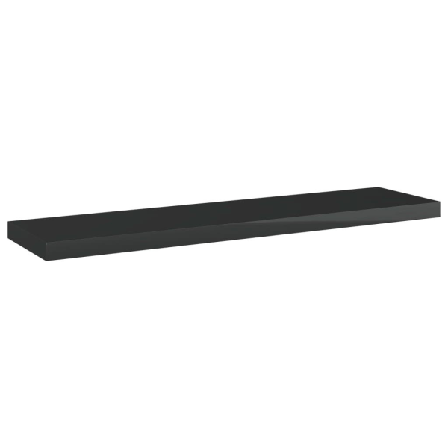 Vidaxl Hyllplan 8 St Svart Högglans 40x10x1,5 Cm Konstruerat Trä Svart