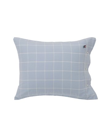 Lexington Hotel light flannel pillowcase light blue/white