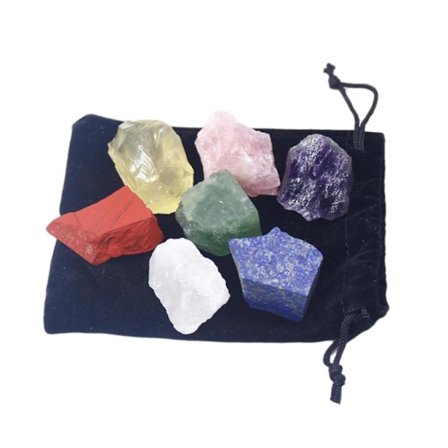 Blandede Rå Naturlige Steiner 120-150g Bulk Reiki Heal Krystaller Rå Stein (FMY)