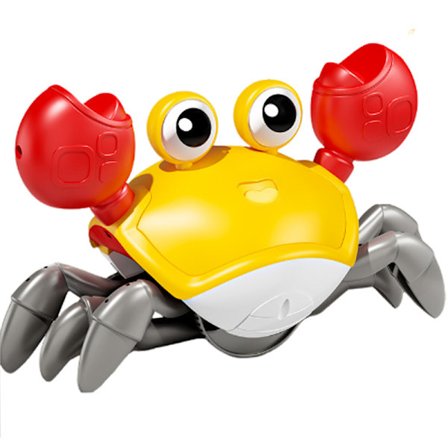 /#/Barnas elektriske automatiske induksjonskrabbe-leketøy, oransje/#/