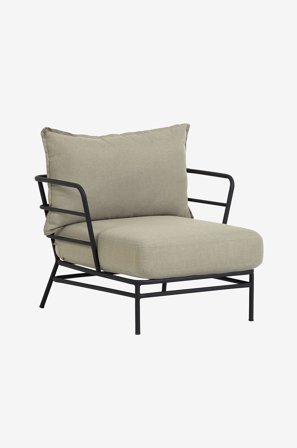 Kave Home - Karmstol Mareluz, 2-pack - Grå - Utefåtöljer - Från Homeroom