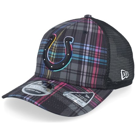 New Era - Negro trucker Gorra - Indianapolis Colts Nfl24 Crucial Catch 9seventy Tartan Trucker @ Hatstore