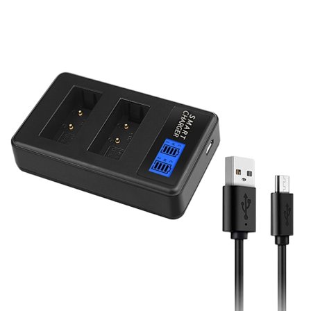 LCD USB LP-E17 Dual Channel Batterilader Erstatning for EOS Rebel T6i 750D 800D 200D 8000D Kiss X8i Kamera