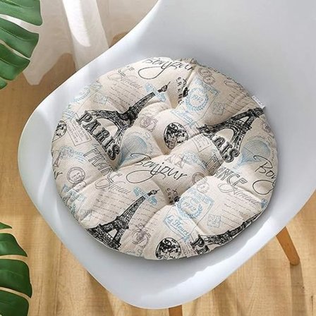 (Eiffeltårnet) Sett med 4 stolpute for uteplass, 40X40cm, hjem, bil,