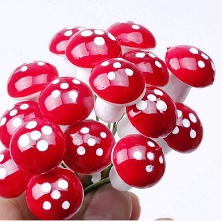 Puutarhan sienet Kukka ruukku Sieni koriste 50 kpl Mini sienet Puutarha ruukut KLB