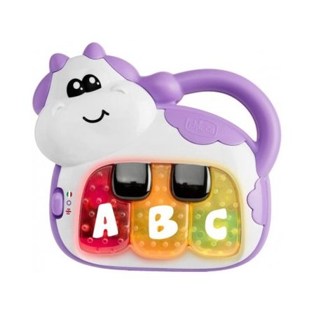 Chicco Gioco Piano Mucca Bilingue Italiano/Inglese Per Bambini