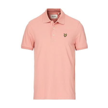 Lyle & Scott Plain Polo Shirt Pink, Herre