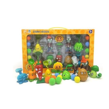 Plants vs. Zombie Toys Komplett Set Silikon Anime Figur Baby Dolls