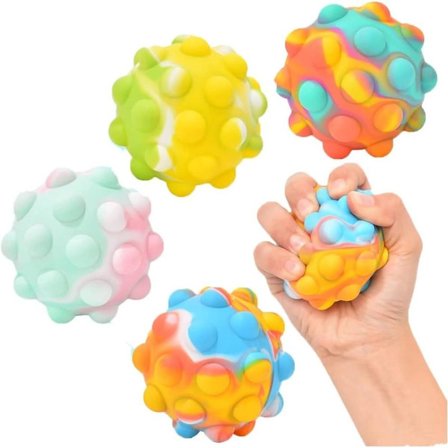 Pop Fidget Ball Popper It, 3D Anti-Stress Squeeze Pop Ball, It Fidget Toy KLB
