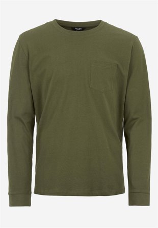 Cellbes of Sweden - Långärmad t-shirt - mörkgrön - för herrar - 4XL