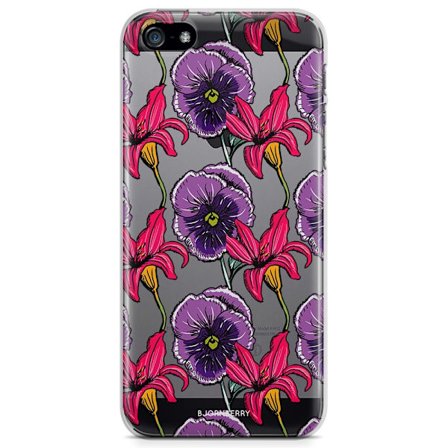 Bjornberry iPhone 5/5S/SE TPU Skal - Blommor