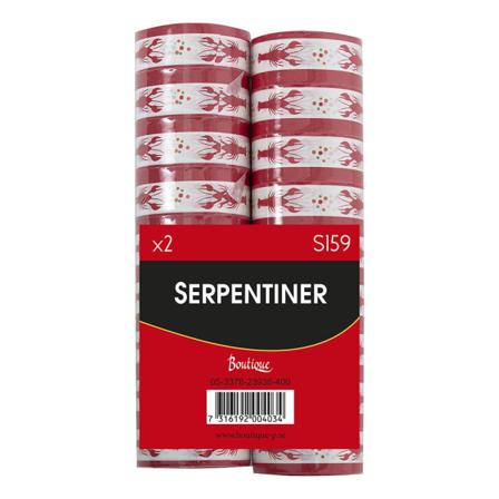 2-pack - Serpentin Kräftor - Kräftskiva Röd