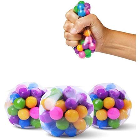 Set med 4 anti-stressbollar - Leksak för barn och vuxna