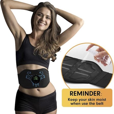 Ems Fitness Abdominalt Massasjebelte