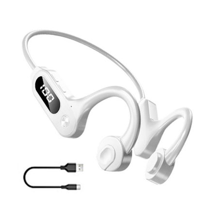 Bone Conduction Hörlurar Trådlösa hörlurar VIT