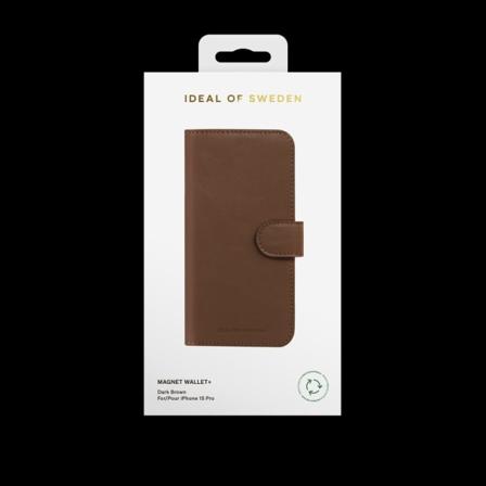 iDeal of Sweden iPhone 15 Pro Magnet Wallet +, Brun Brun