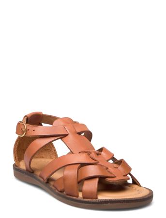 Bisgaard Amalie Shoes Summer Shoes Sandals Brun Bisgaard*Betinget Tilbud