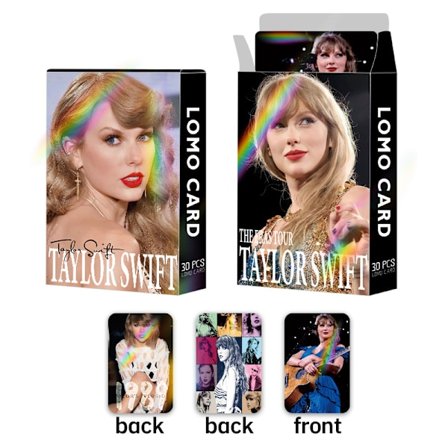 Taylor Swift laser flashkort Taylor Swift dobbeltsidede 30 LOMO kort Taylor Swift fotokort