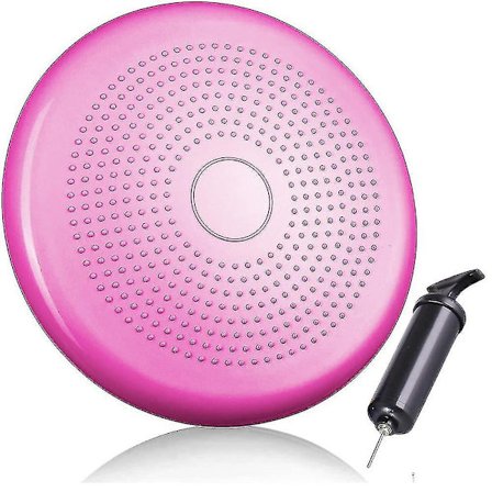 Bollformad sittdyna inkl. pump 33 cm diameter - Balansdyna, sittdyna, luftkudde, balansplatta, knoppdyna - Core, fitness, rehabilitering