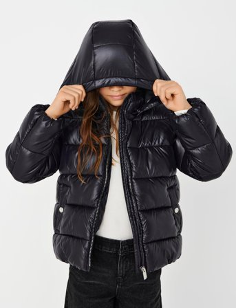 Kids Only Kognewemmy Savannah Quiltd Jacket Cp Otw - Black - 140